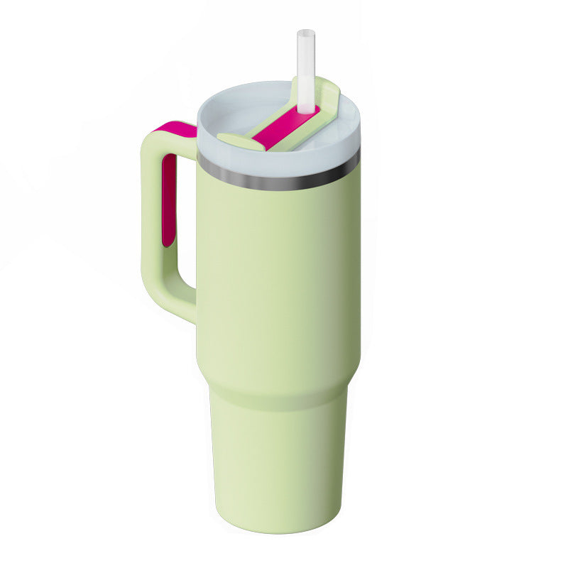  Handle Straw Insulated Stainless Steel