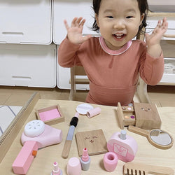 Image of Fashion Wooden Portable Cosmetics Toy Set