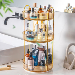 Image of Bathroom Cosmetics Rotating Storage Rack Desktop
