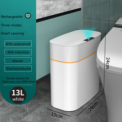 Image of Smart Trash Can With Lid For Bedroom And Living Room Kitchen 