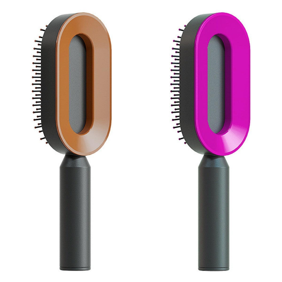Image of Self Cleaning Hair Brush For Women Onekey Cleaning Hair Loss