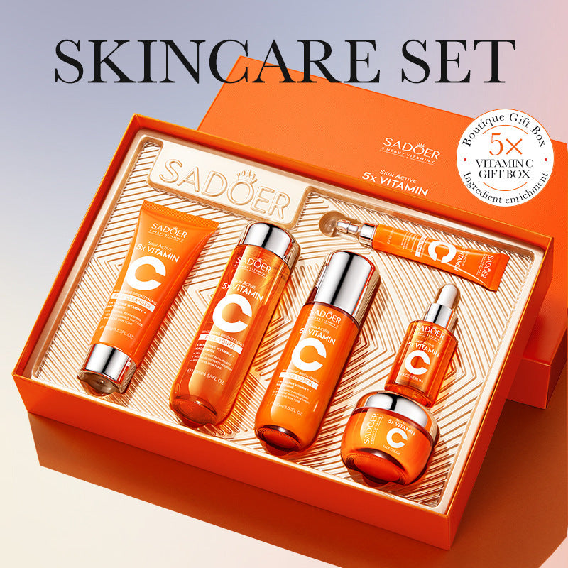 Image of Five-dimensional C Whitening Brightening Skin Care Gift Box