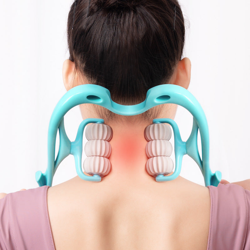 Multifunctional Manual Six-wheel Neck Massager Massage Relie