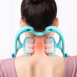 Image of Multifunctional Manual Six-wheel Neck Massager Massage Relie