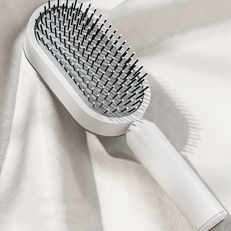 Image of Self Cleaning Hair Brush For Women Onekey Cleaning Hair Loss
