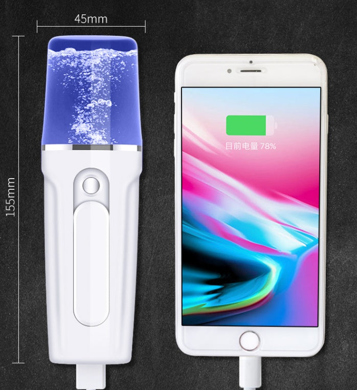 Image of Facial Moisturizing Facial Beauty Apparatus With USB Charging Battery Bank