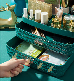 Image of Desktop dustproof cosmetics storage box