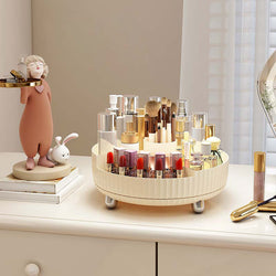 Image of Plastic Cosmetics Rotating Storage Box