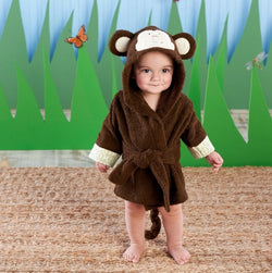 Image of Cartoon Cute Animal Modeling Baby Bath Towels Baby Bathrobes 