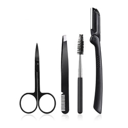 Image of Beauty Tools Black Eyebrow Trimming Set