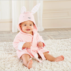 Image of Cartoon Cute Animal Modeling Baby Bath Towels Baby Bathrobes 