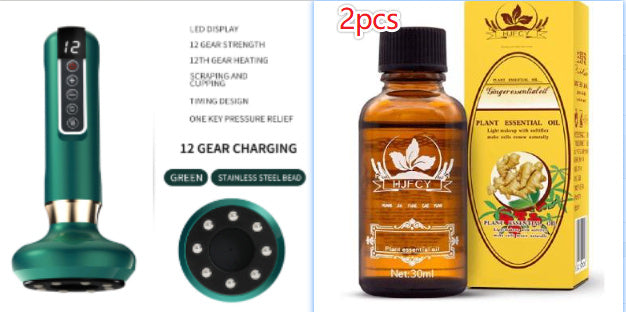 Image of Electric Vacuum Cupping Massager For Body Anti-Cellulite Suction Cup Gua Sha Massage Body Cups Guasha Fat Burning Slimming Jars