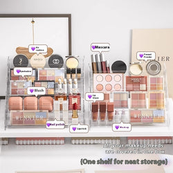 Image of Plastic Transparent Cosmetics Storage Box
