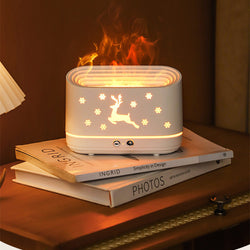 Image of Elk Flame Humidifier Diffuser Mute Household Atmosphere Lamp