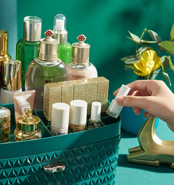 Image of Desktop dustproof cosmetics storage box