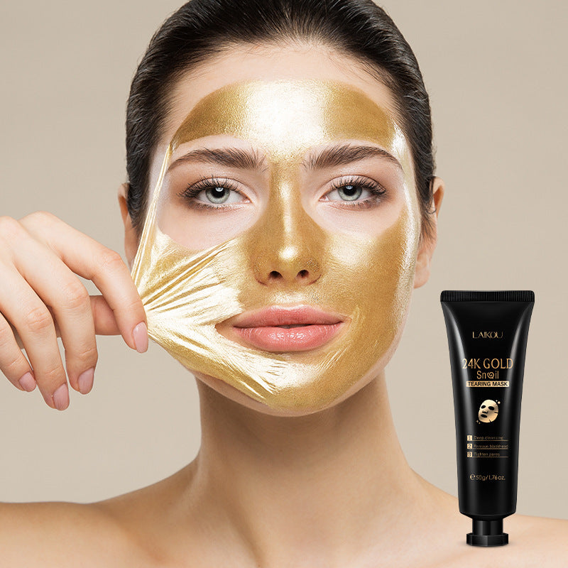 Gold Foil Snail Tear-Off Mask Hydrating cream