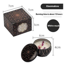 Image of Dried Flower Fragrance Candle Flower Fragrance Incense Candle