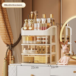 Image of Desktop Cosmetics Drawer Dustproof Storage Box