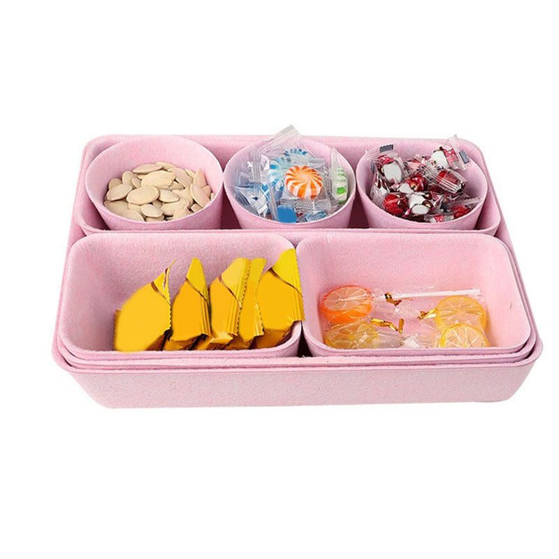 Sundries Storage Basket Desktop Snack  Cosmetic