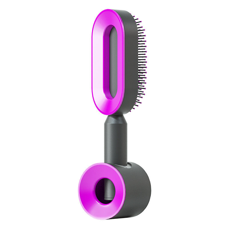 Image of Self Cleaning Hair Brush For Women Onekey Cleaning Hair Loss