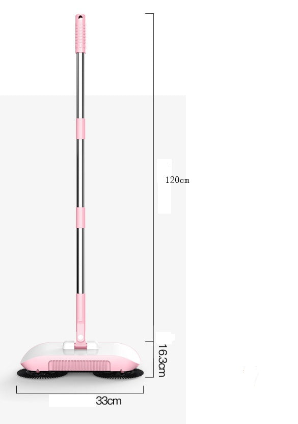 Hand Push Sweeper Household Broom Dustpan Mop Floor All-in-on