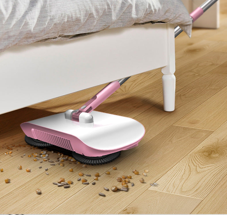 Hand Push Sweeper Household Broom Dustpan Mop Floor All-in-on