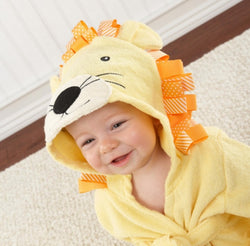 Image of Cartoon Cute Animal Modeling Baby Bath Towels Baby Bathrobes 