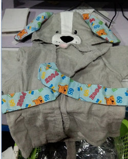 Image of Cartoon Cute Animal Modeling Baby Bath Towels Baby Bathrobes 