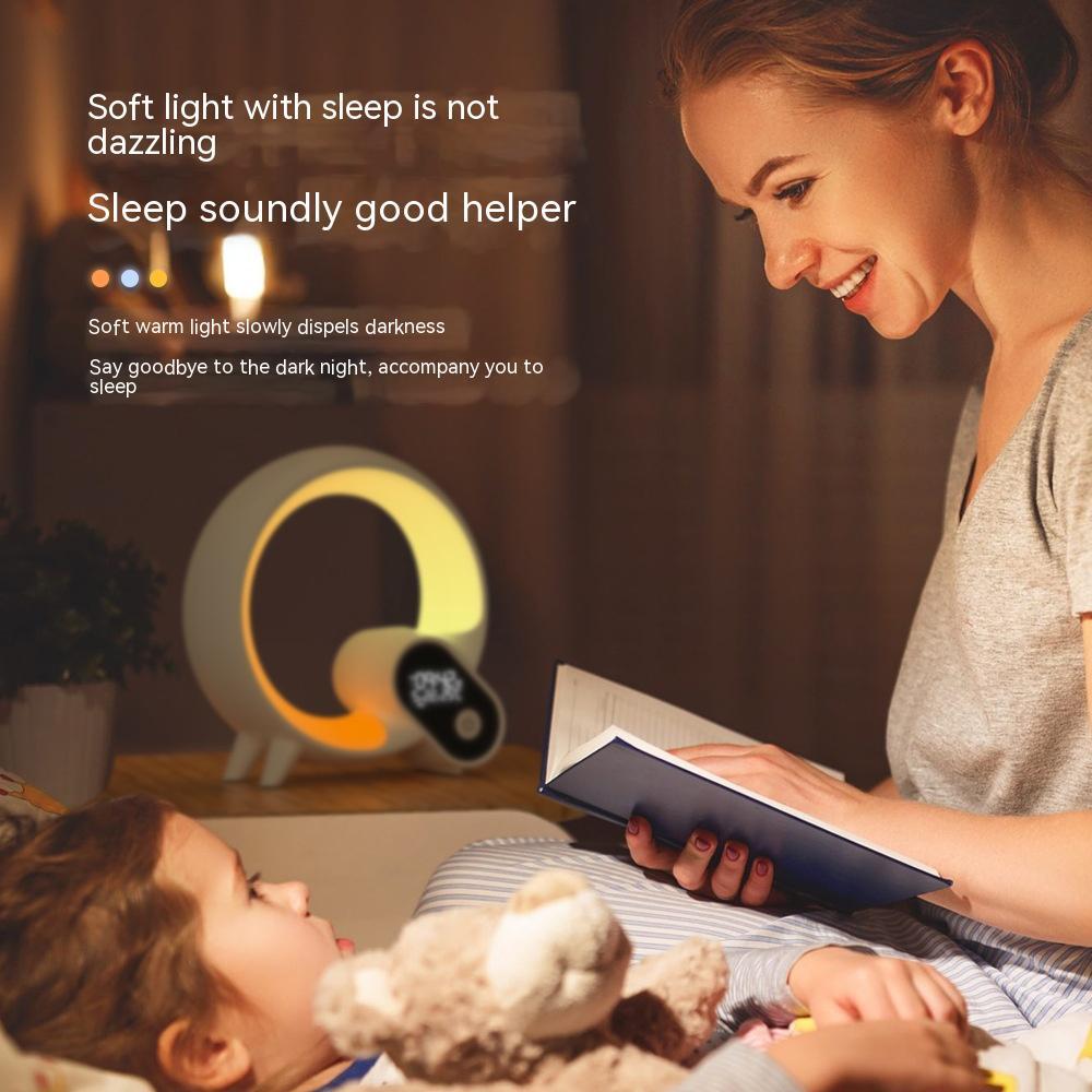 Creative Q Light Analog Sunrise Digital Display Alarm Clock 