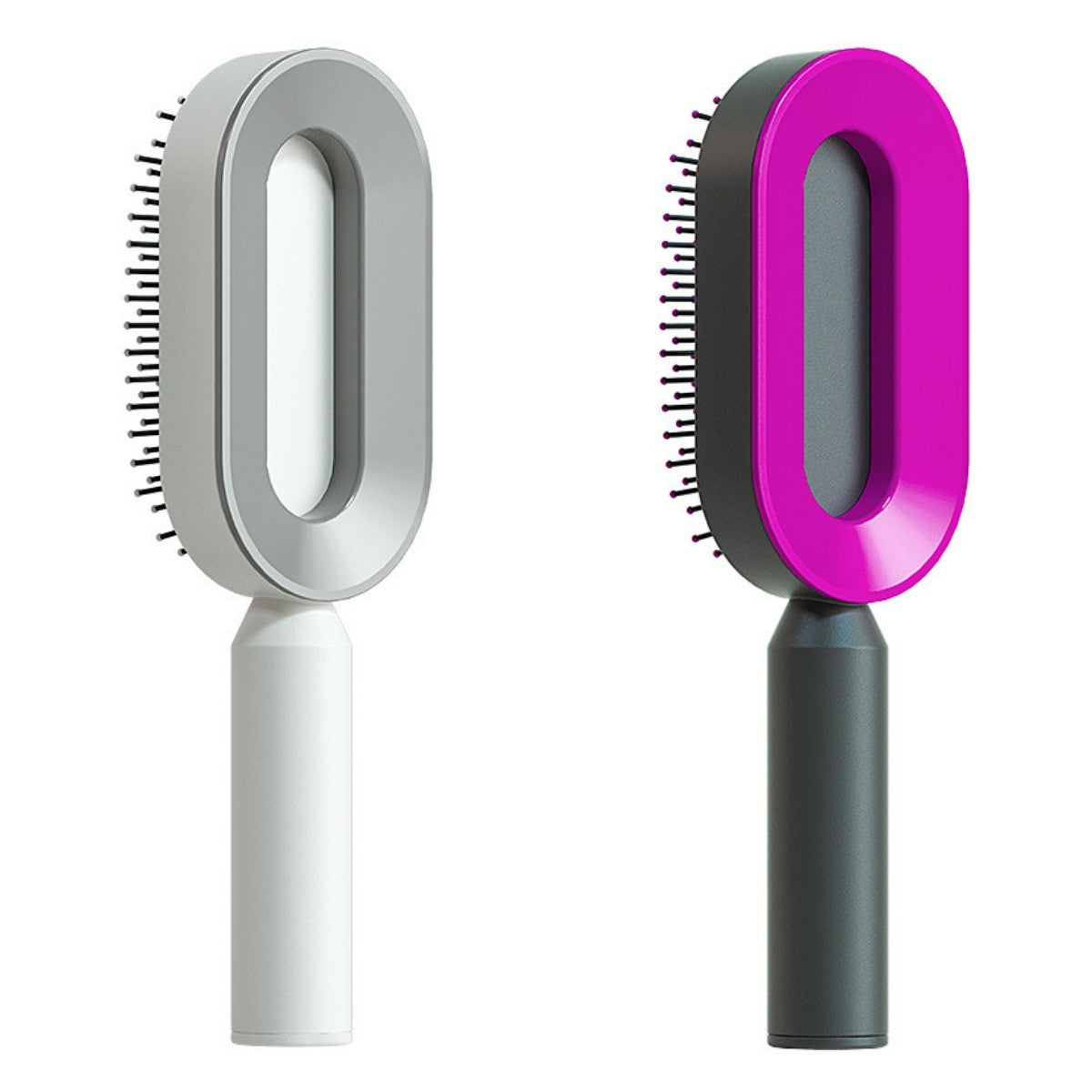 Image of Self Cleaning Hair Brush For Women Onekey Cleaning Hair Loss