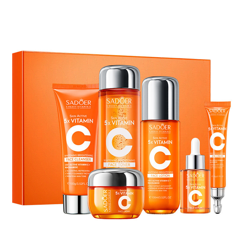 Image of Five-dimensional C Whitening Brightening Skin Care Gift Box