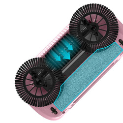 Image of Hand Push Sweeper Household Broom Dustpan Mop Floor All-in-on