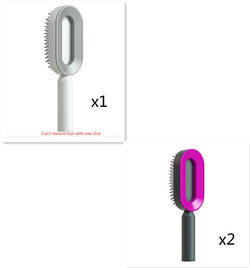 Image of Self Cleaning Hair Brush For Women Onekey Cleaning Hair Loss