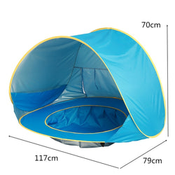 Image of Baby Beach Tent Kids Outdoor Camping Easy Fold Up Water