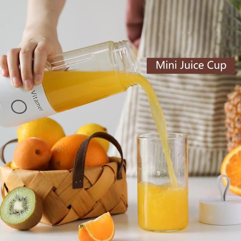 350ml Portable Blender Juicer Electric USB Rechargeable