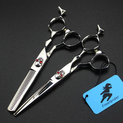 Image of Silver skull Beauty Salon Cutting Tools