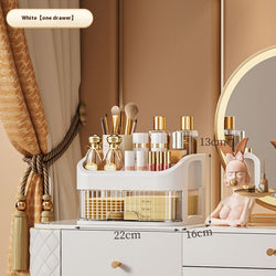 Image of Desktop Cosmetics Drawer Dustproof Storage Box