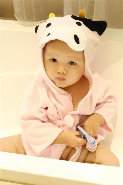 Cartoon Cute Animal Modeling Baby Bath Towels Baby Bathrobes 