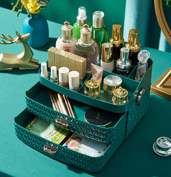 Image of Desktop dustproof cosmetics storage box