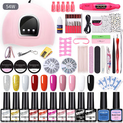 Image of Sequin Nail Beauty Polish Gel Kit Light Machine
