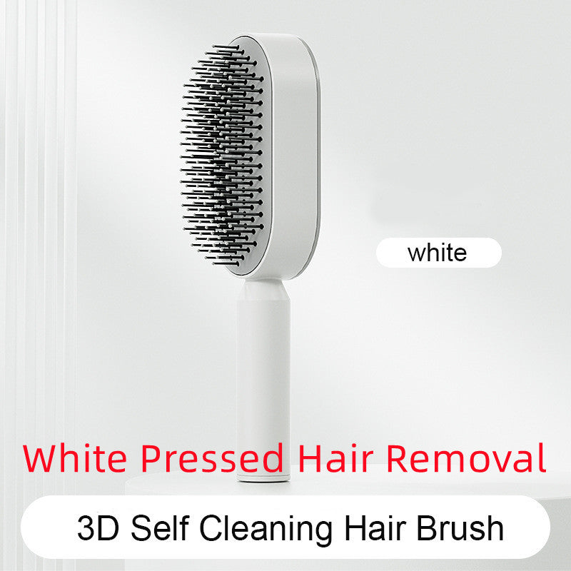 Image of Self Cleaning Hair Brush For Women Onekey Cleaning Hair Loss