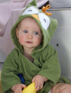 Image of Cartoon Cute Animal Modeling Baby Bath Towels Baby Bathrobes 