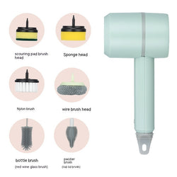 Image of Electric Cleaning Brush Dishwashing Brush Automatic Wireless