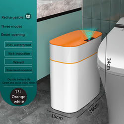 Image of Smart Trash Can With Lid For Bedroom And Living Room Kitchen 