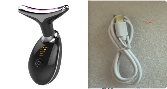 EMS Thermal Neck Lifting And Tighten Massager Electric Micro