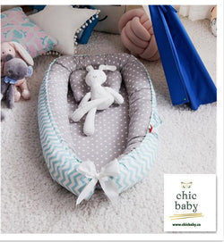 Image of Baby Removable And Washable Bed Crib Portable Crib