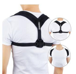 Image of Adjustable Posture Corrector Back Support Strap Brace Short