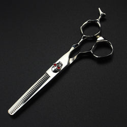 Image of Silver skull Beauty Salon Cutting Tools