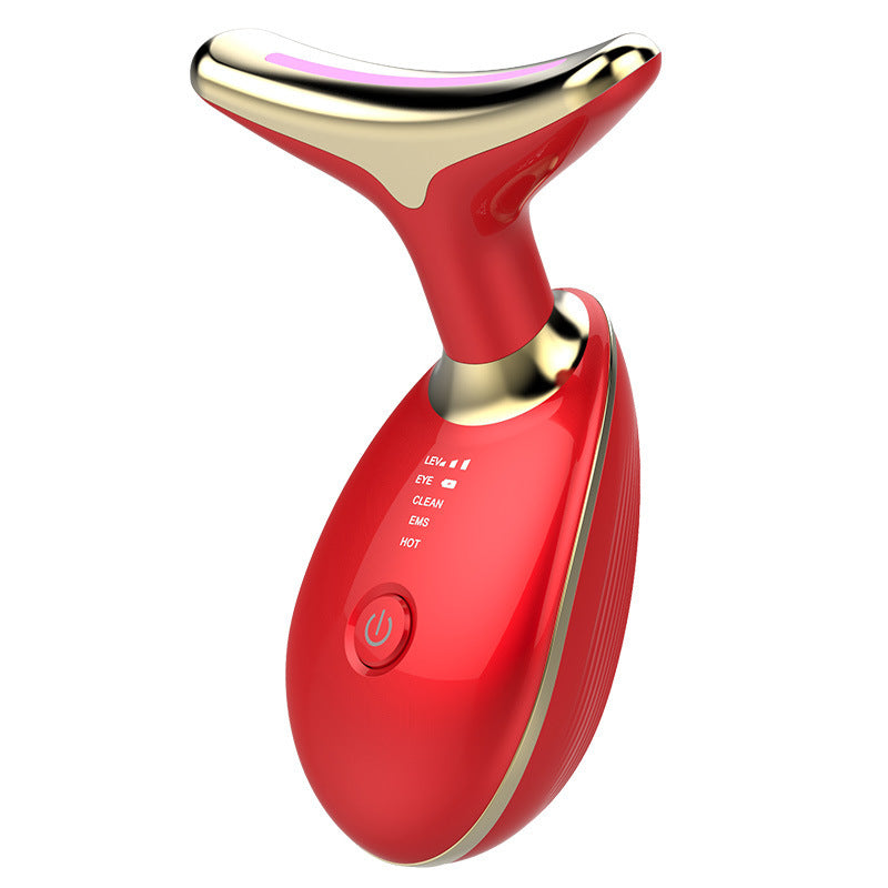 EMS Thermal Neck Lifting And Tighten Massager Electric Micro