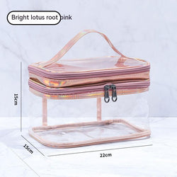 Image of Transparent Women's Cosmetics Storage Bag